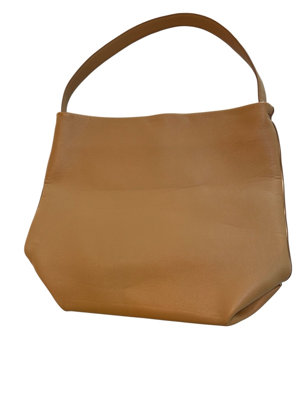 MNG Mango Tan Super Soft Faux Leather Large Hobo Shoulder Bag Handbag